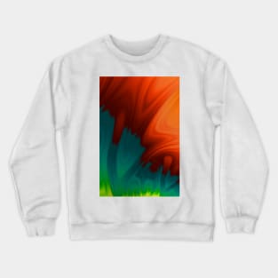 Painterly Fractal Crewneck Sweatshirt